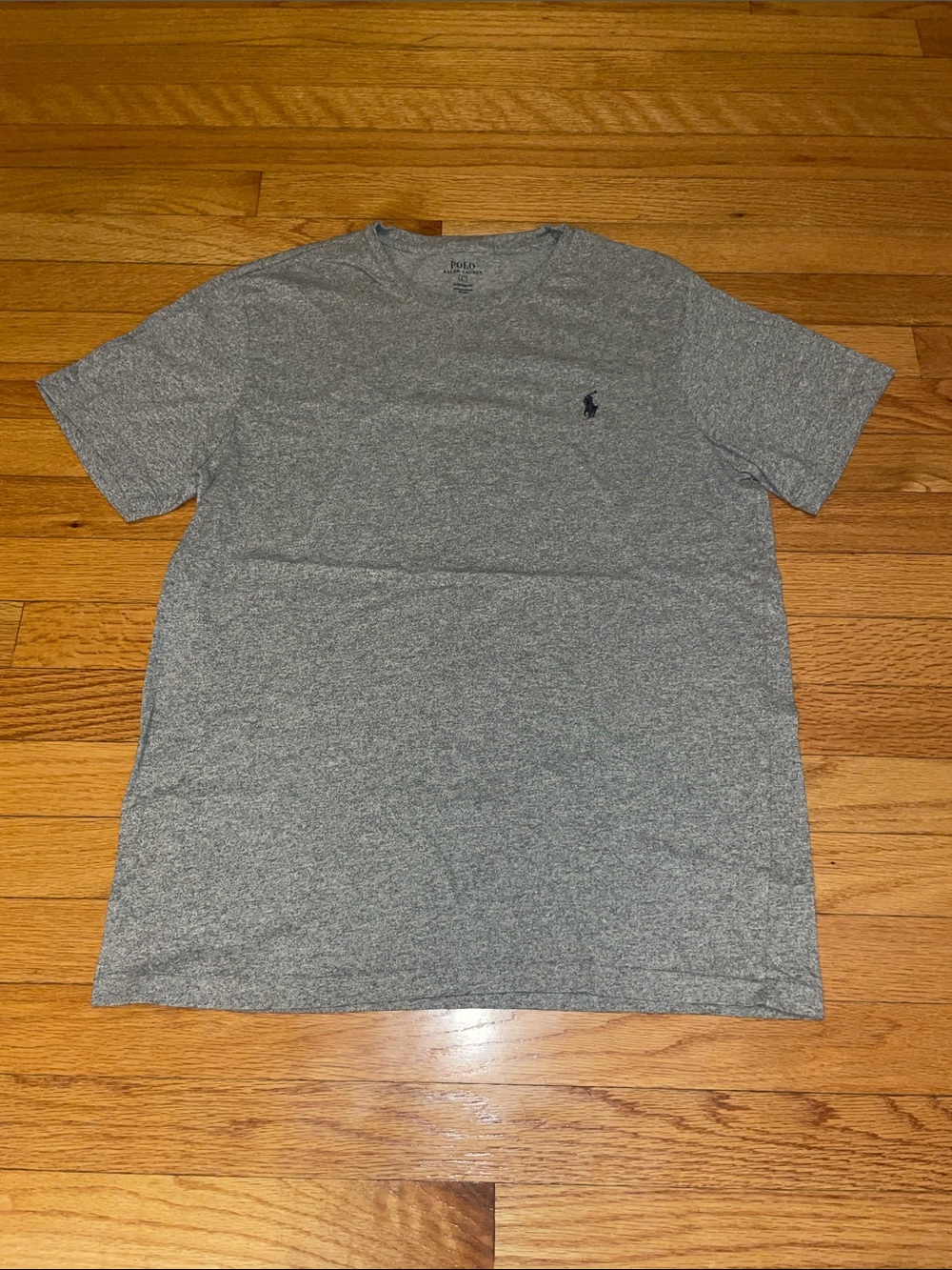 Polo Ralph Lauren Short-Sleeve Tee Mens Large gray t-shirt single stitch cotton